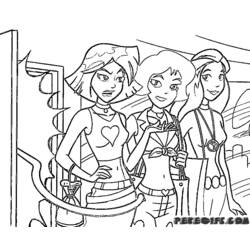 Coloring page: Totally Spies (Cartoons) #29046 - Free Printable Coloring Pages