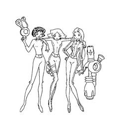 Coloring page: Totally Spies (Cartoons) #29056 - Free Printable Coloring Pages