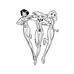 Coloring page: Totally Spies (Cartoons) #29095 - Free Printable Coloring Pages