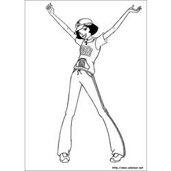 Coloring page: Totally Spies (Cartoons) #29129 - Free Printable Coloring Pages