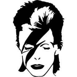 Coloring pages: David Bowie - Free Printable Coloring Pages