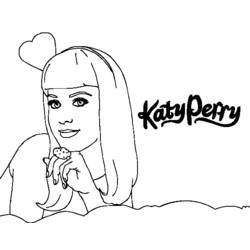 Coloring page: Katy Perry (Celebrities) #123321 - Free Printable Coloring Pages