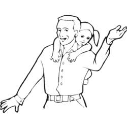 Coloring page: Dad (Characters) #103599 - Free Printable Coloring Pages