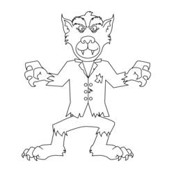 Coloring page: Werewolf (Characters) #99994 - Free Printable Coloring Pages