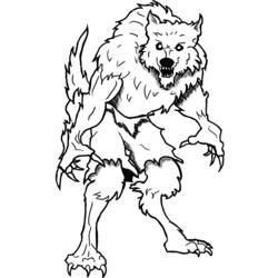 Coloring page: Werewolf (Characters) #99997 - Free Printable Coloring Pages