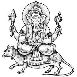 Coloring page: Hindu Mythology (Gods and Goddesses) #109249 - Free Printable Coloring Pages