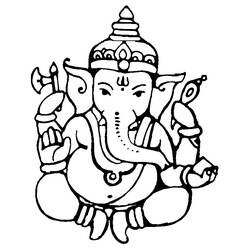 Coloring page: Hindu Mythology (Gods and Goddesses) #109540 - Free Printable Coloring Pages