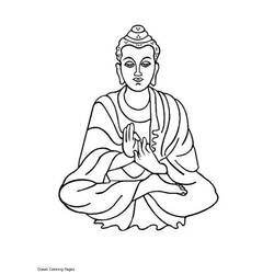Coloring pages: Hindu Mythology: Buddha - Free Printable Coloring Pages