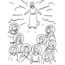 Coloring pages: All Saints Day - Free Printable Coloring Pages