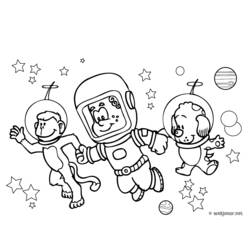 Coloring page: Astronaut (Jobs) #87614 - Free Printable Coloring Pages
