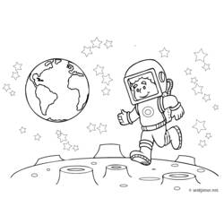 Coloring page: Astronaut (Jobs) #87618 - Free Printable Coloring Pages