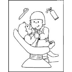 Coloring page: Dentist (Jobs) #92810 - Free Printable Coloring Pages