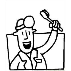 Coloring page: Dentist (Jobs) #92817 - Free Printable Coloring Pages