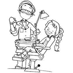 Coloring page: Dentist (Jobs) #92856 - Free Printable Coloring Pages