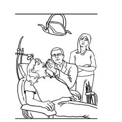Coloring page: Dentist (Jobs) #92857 - Free Printable Coloring Pages