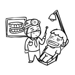 Coloring page: Dentist (Jobs) #92859 - Free Printable Coloring Pages
