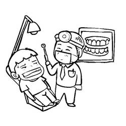 Coloring page: Dentist (Jobs) #92891 - Free Printable Coloring Pages