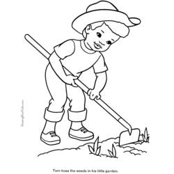 Coloring pages: Farmer - Free Printable Coloring Pages
