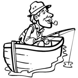 Coloring page: Fisherman (Jobs) #104133 - Free Printable Coloring Pages