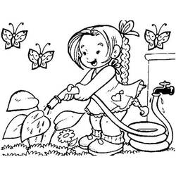 Coloring pages: Gardener - Free Printable Coloring Pages