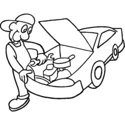 Coloring page: Mechanic (Jobs) #101752 - Free Printable Coloring Pages
