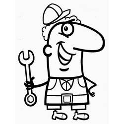 Coloring page: Mechanic (Jobs) #101785 - Free Printable Coloring Pages