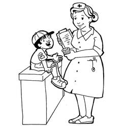 Coloring page: Nurse (Jobs) #170387 - Free Printable Coloring Pages