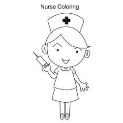 Coloring page: Nurse (Jobs) #170392 - Free Printable Coloring Pages