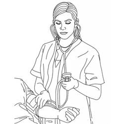 Coloring page: Nurse (Jobs) #170400 - Free Printable Coloring Pages