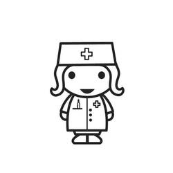 Coloring page: Nurse (Jobs) #170405 - Free Printable Coloring Pages