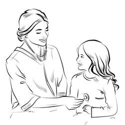 Coloring page: Nurse (Jobs) #170411 - Free Printable Coloring Pages