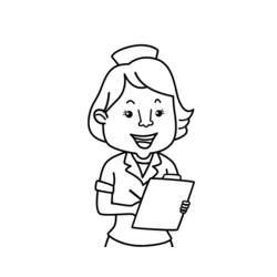 Coloring page: Nurse (Jobs) #170416 - Free Printable Coloring Pages