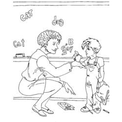 Coloring page: Teacher (Jobs) #94249 - Free Printable Coloring Pages