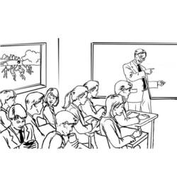 Coloring page: Teacher (Jobs) #94306 - Free Printable Coloring Pages