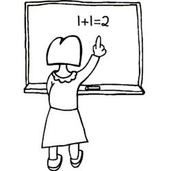 Coloring page: Teacher (Jobs) #94366 - Free Printable Coloring Pages