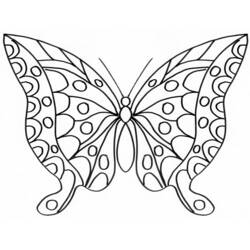 Coloring pages: Butterfly Mandalas - Free Printable Coloring Pages