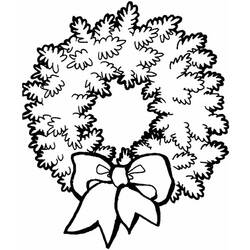 Coloring page: Christmas Wreath (Objects) #169332 - Free Printable Coloring Pages