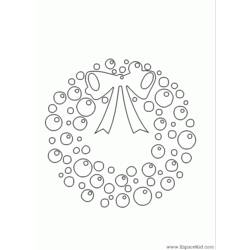 Coloring page: Christmas Wreath (Objects) #169339 - Free Printable Coloring Pages