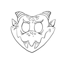Coloring page: Mask (Objects) #120536 - Free Printable Coloring Pages