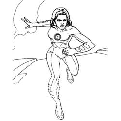 Coloring page: Invisible Woman (Superheroes) #83217 - Free Printable Coloring Pages