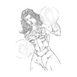 Coloring page: Invisible Woman (Superheroes) #83220 - Free Printable Coloring Pages