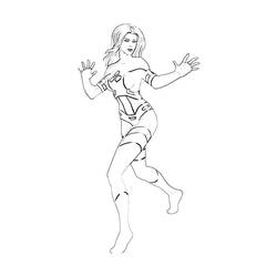 Coloring page: Invisible Woman (Superheroes) #83224 - Free Printable Coloring Pages