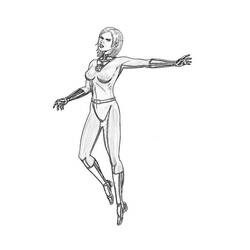 Coloring page: Invisible Woman (Superheroes) #83226 - Free Printable Coloring Pages