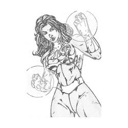Coloring page: Invisible Woman (Superheroes) #83230 - Free Printable Coloring Pages