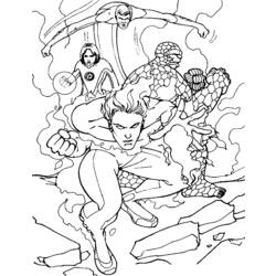 Coloring page: Invisible Woman (Superheroes) #83284 - Free Printable Coloring Pages