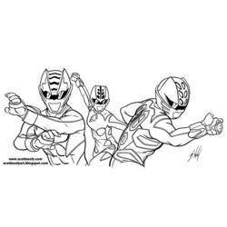Coloring pages: Power Rangers - Free Printable Coloring Pages