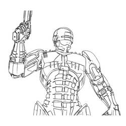 Coloring page: Robocop (Superheroes) #71334 - Free Printable Coloring Pages