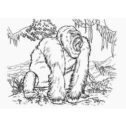 Coloring pages: King Kong - Free Printable Coloring Pages