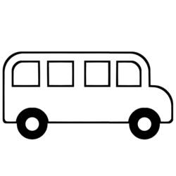 Coloring pages: Bus - Free Printable Coloring Pages