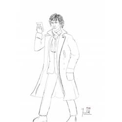 Coloring page: Sherlock (TV Shows) #153447 - Free Printable Coloring Pages